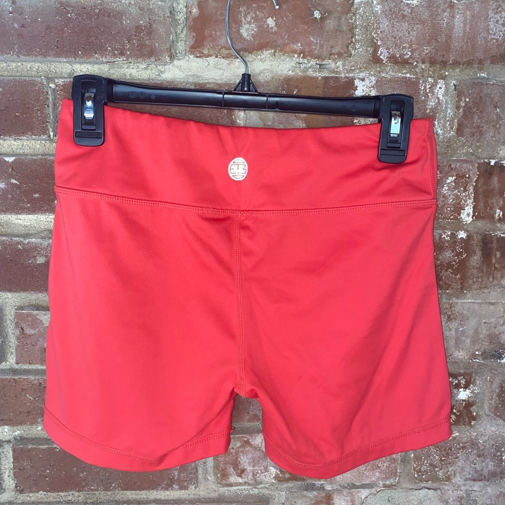 I Am Becoming pink biker shorts